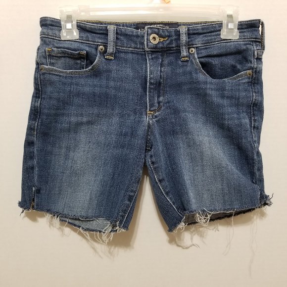 Lucky Brand shorts 2/26 Sweet Straight DIY cutoff frayed hem denim jean distress - Picture 1 of 15